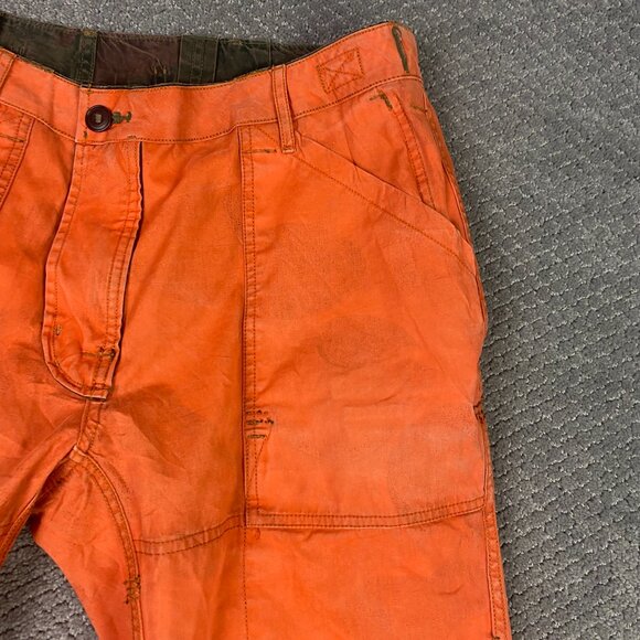 Polo Ralph Lauren Reversible Orange Camo Cargo Pants Mens 35 x 30 Measures 37x29 - Picture 10 of 16